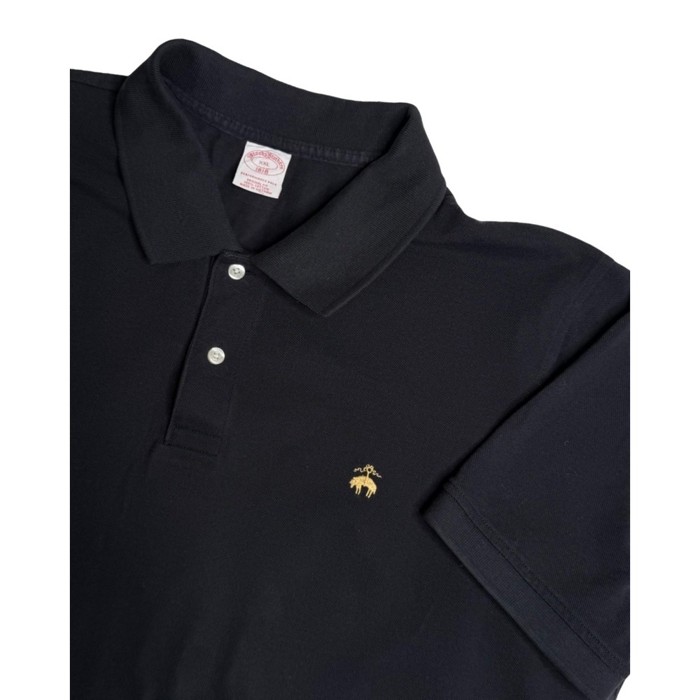 Brooks Brothers 1818 Performance Polo Original Fit‎ Black Men's XXL